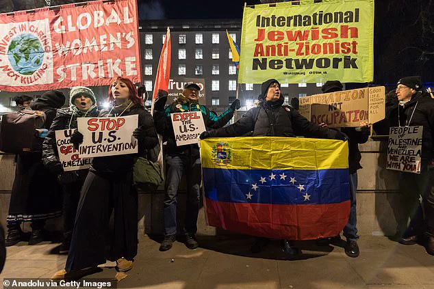 Leftist Protesters Burn U.S. Flag Outside Downing Street in Protest Against Trump's Role in Maduro's Capture