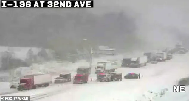 Arctic Storm Causes 100-Vehicle Pileup on I-196 in Michigan: 'Frozen Battlefield' as Drivers Face Harrowing Chaos