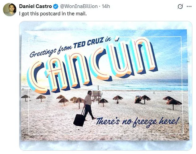 As Winter Storm Fern Looms, Critics Question Senator Ted Cruz's Decision to Travel to California Amid Heightened Concerns Over His Past Actions During Natural Disasters