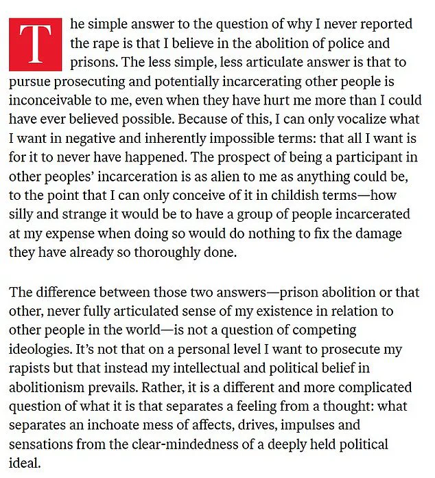 Columbia PhD Candidate Anna Krauthamer's Decision Not to Report 2021 Rape Sparks National Debate Over Prison Abolition Beliefs
