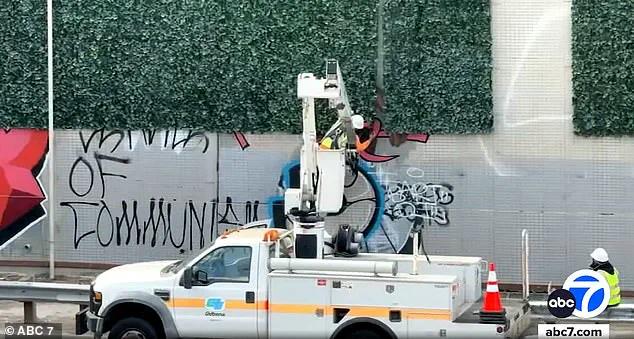 Vandalism Undermines Clean California Initiative's Artificial Ivy Wall