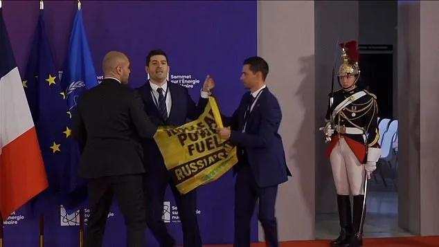 Chaos at Nuclear Summit as Greenpeace Protests Macron's Nuclear Stance