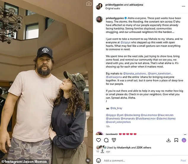 Hawaii Storm Forces Jason Momoa to Evacuate as Flooding Threatens Wahiawa Dam