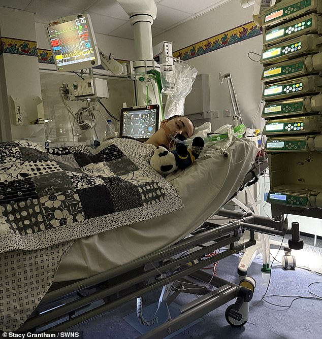 Teen Lexi Brown paralyzed after severe flu infection and stroke.