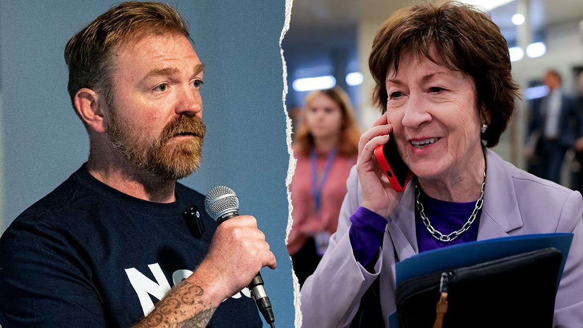 Graham Platner rallies Bernie Sanders supporters against Susan Collins in Maine.