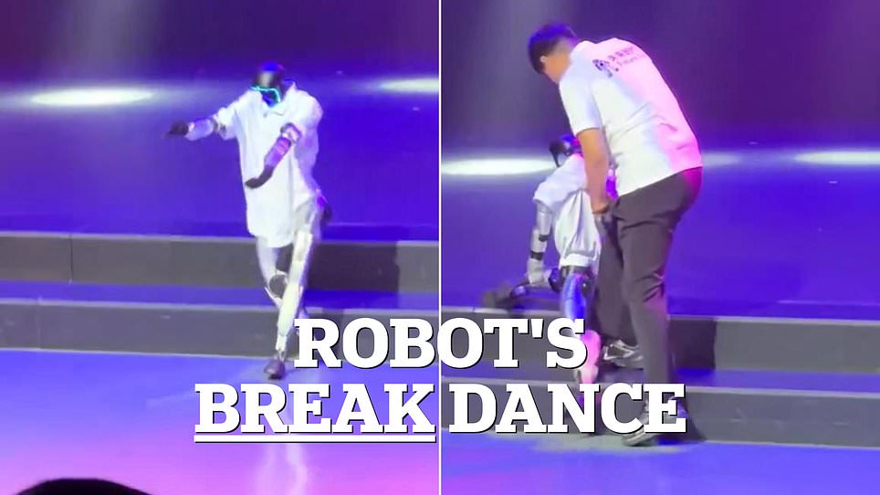 Robotic Billie Jean dancer crashes repeatedly during Shenzhen performance