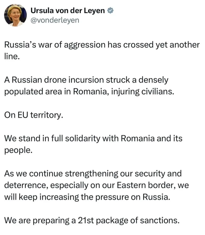Romania blames Russia for accidental drone strike after Ukrainian defense systems involved